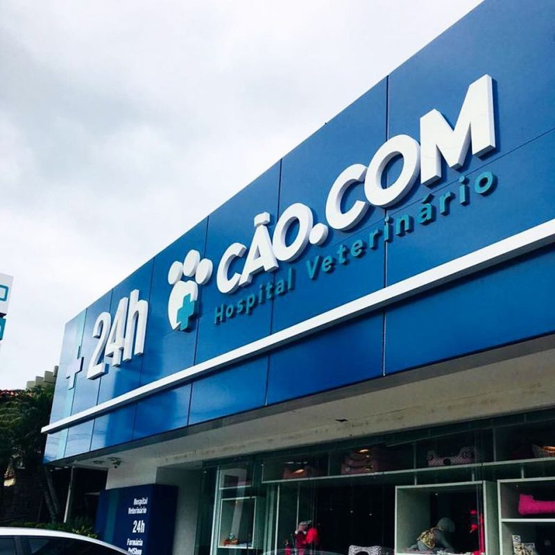 Fachadas em ACM Azul