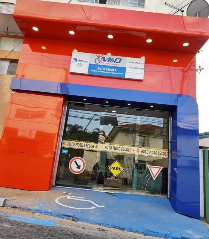 fachadas para auto escola preço Estiva Gerbi